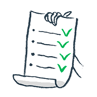 Drawing of a list